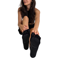 Organic Cotton Grip Toe Socks. Unisex