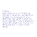 The Missing Link Online Workshop With Susie Proffitt